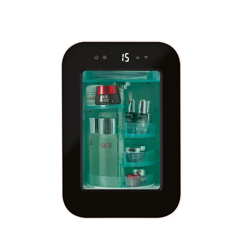 18L electric thermoelectric mini fridge Portable mini fridge for home with Glass Door