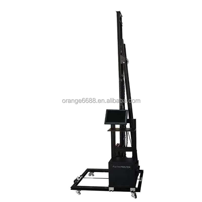 Automatic Vertical 3D Wall Painting Machine 6m*3m Stitching Printing Wall Inkjet Printer With