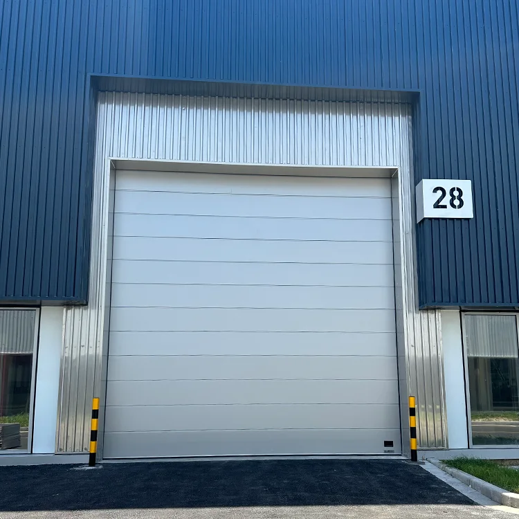 Hot sale industrial sectional lifting door aluminum overhead sectional garage door automatic sectional door with visual windows