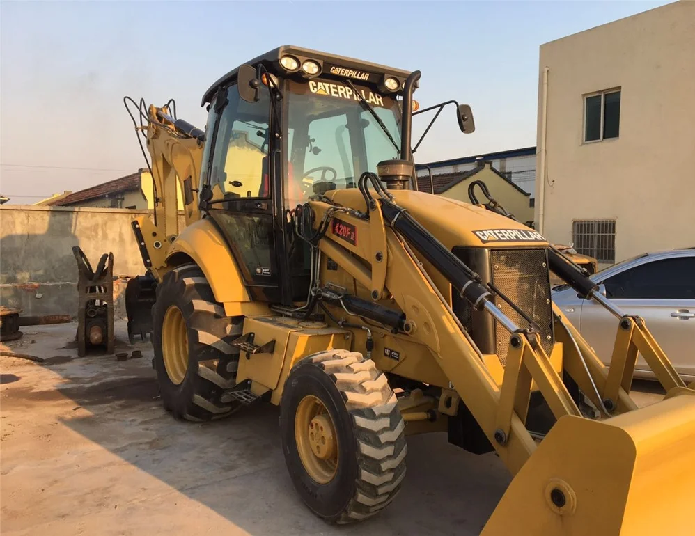 4x4 CAT 420F Used Backhoe for Sale/Backhoe loader
