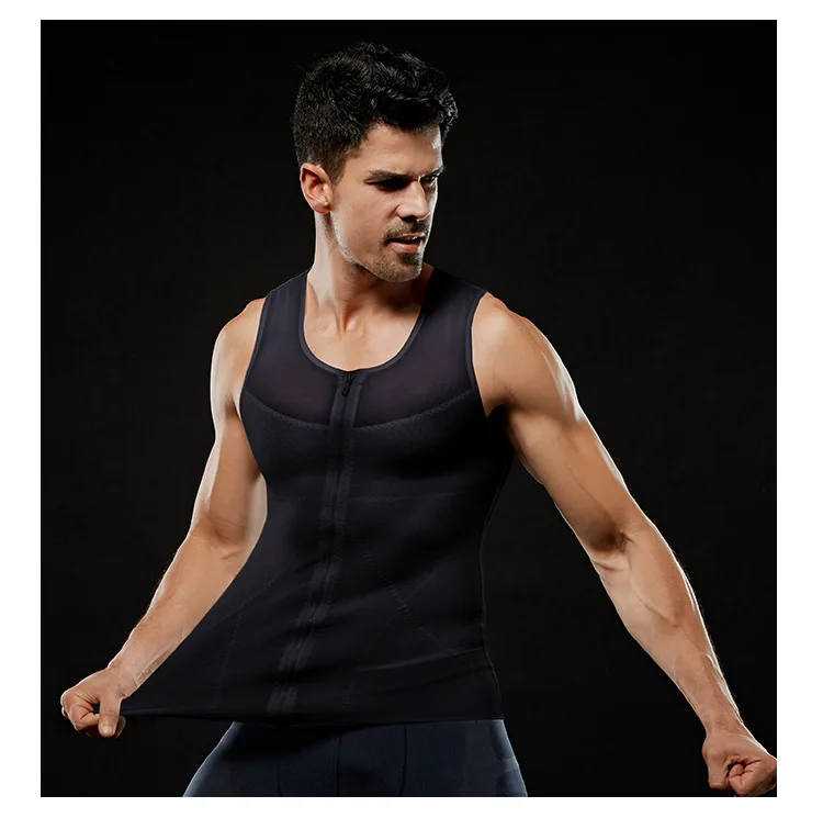 
Mens Slimming Body Shaper Gynecomastia Compression Shirts Tummy Control Shapewear Chest Abs Slim Vest Waist Trainer Male Corset 