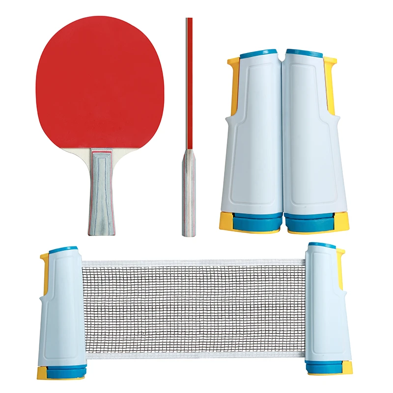 professional retractable table tennis set pingpong racket with portable table tennis net