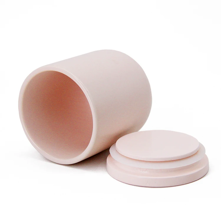 Wholesale Mini Matte Custom Printed Cylinder Concrete Candle Jar