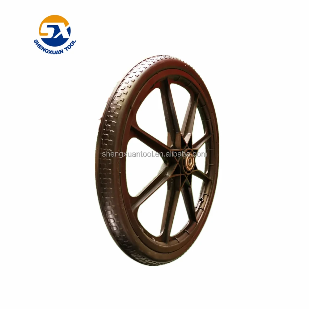 Flat free 20x2.125 three wheel bicycle wheel