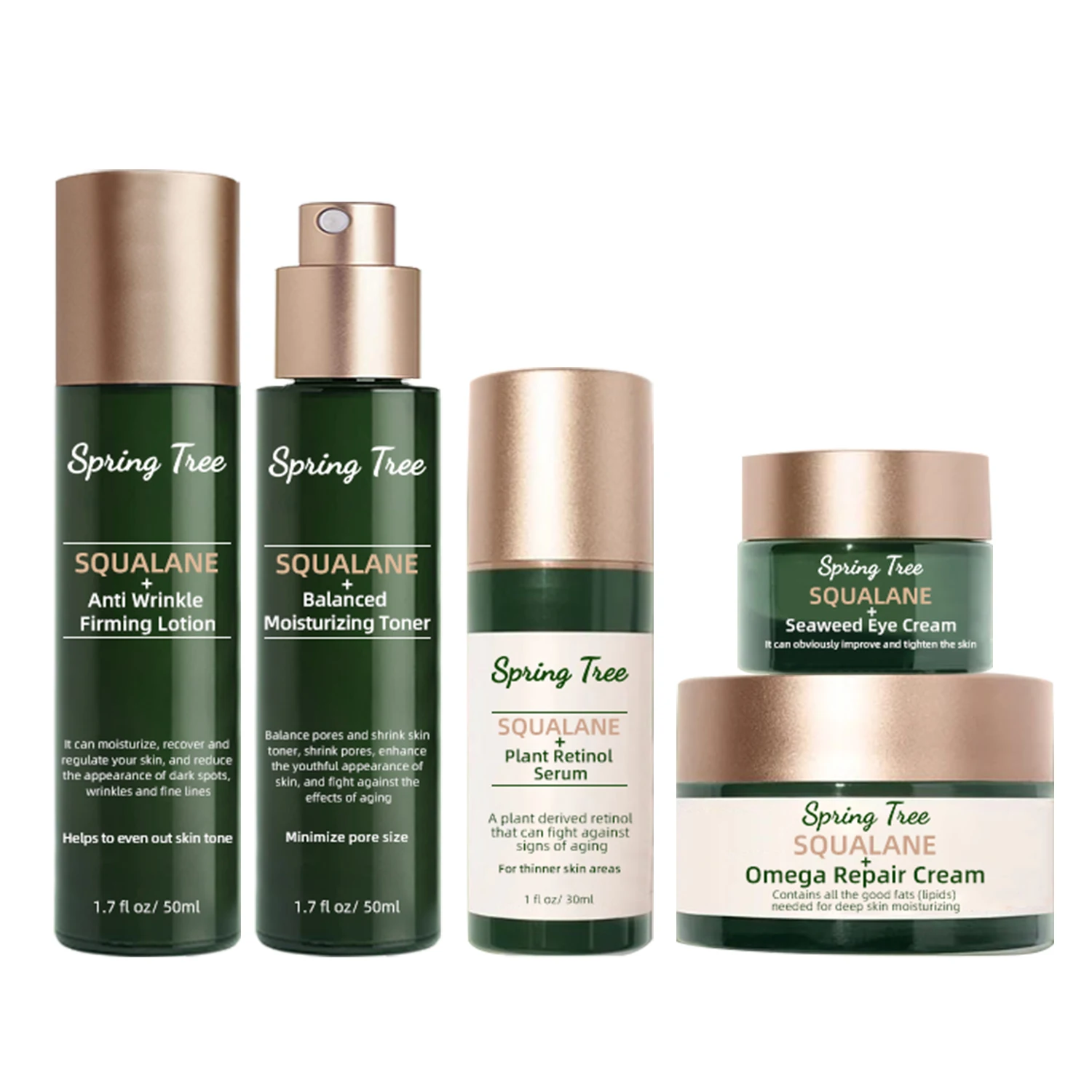 Custom Logo Cosmetic Skin Care Whitening and Moisturizing Skin Care Set All Natural Organic Vegan Anti Ance Skin Care Gift Set