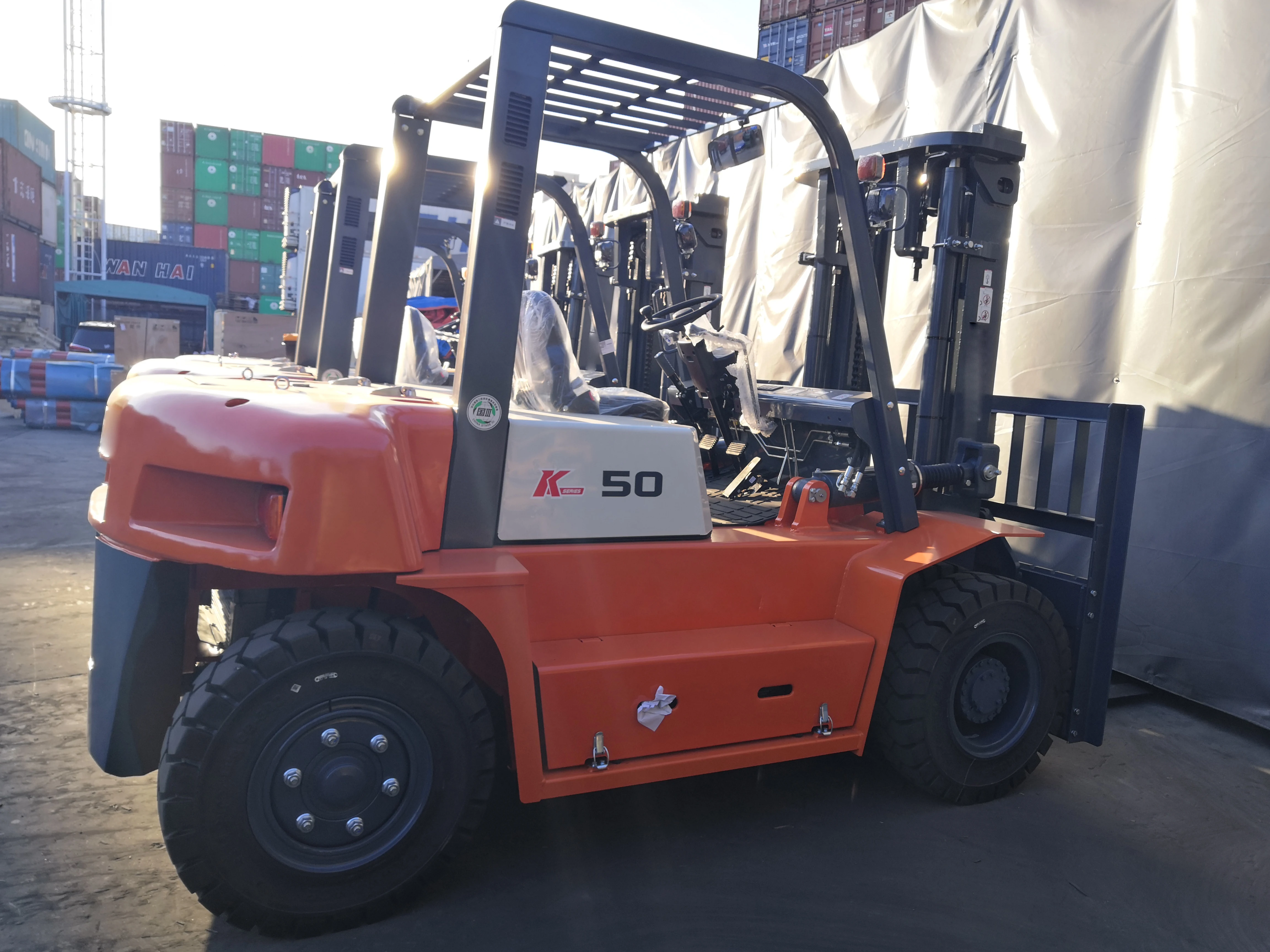 Forklift 5 ton 6 ton 6.5ton Diesel Forklifts CPCD50-M4K2 Stock Forklifts with Side Shift