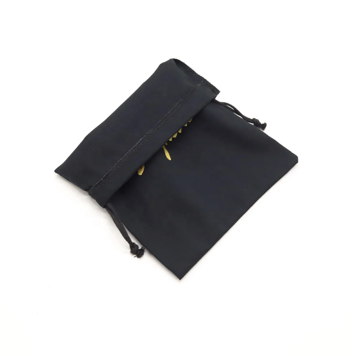 Пользовательский золотой логотип, хлопчатобумажная упаковочная сумка для детей, носков, одежды, органический подарок, шнурок, хлопчатобумажная муслиновая сумка для покупок