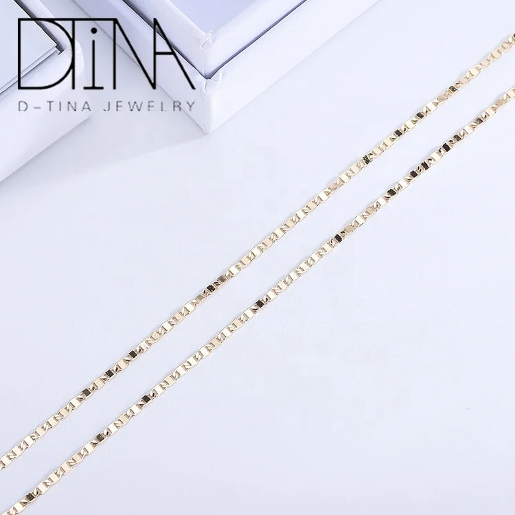 DTINA Hot Sale Gold Plated Necklace 18k Gold Plated 45cm + 60cm Chain