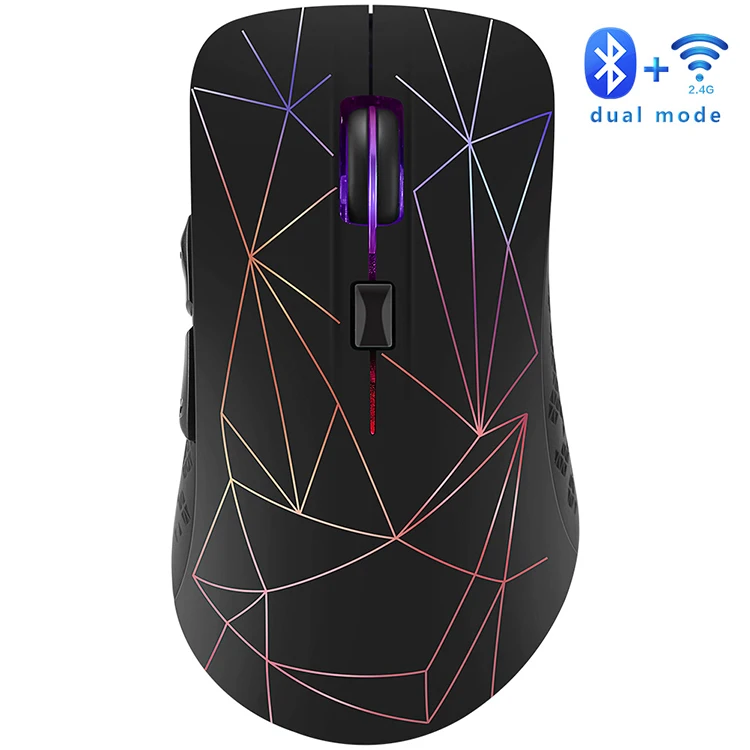 Bluetooth 4 0 & 2 4G Двухрежимная Беспроводная игровая мышь для компьютера Mac ноутбука планшетный ПК с системой