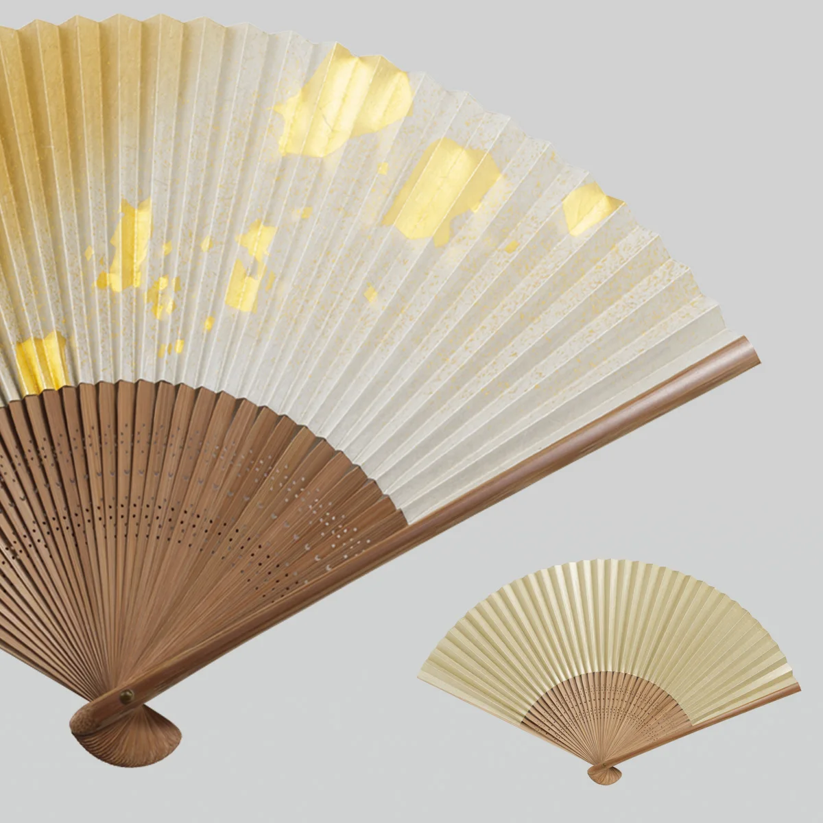 Kanazawa gold leaf fashion portable custom folding small fan