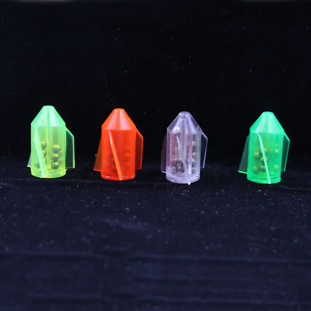 Selco pvc+Stainless steel hot sale fishing noisy lure rattles 24mm rattle floats various color  glass lure rattles