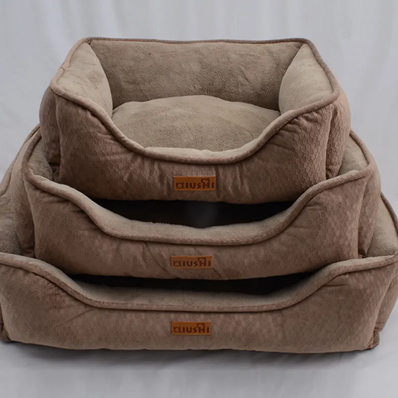 China products all season luxury Custom Size Soft Pet Dog Bed Washable Luxury Warm Soft Pet Supplies Dog Beds