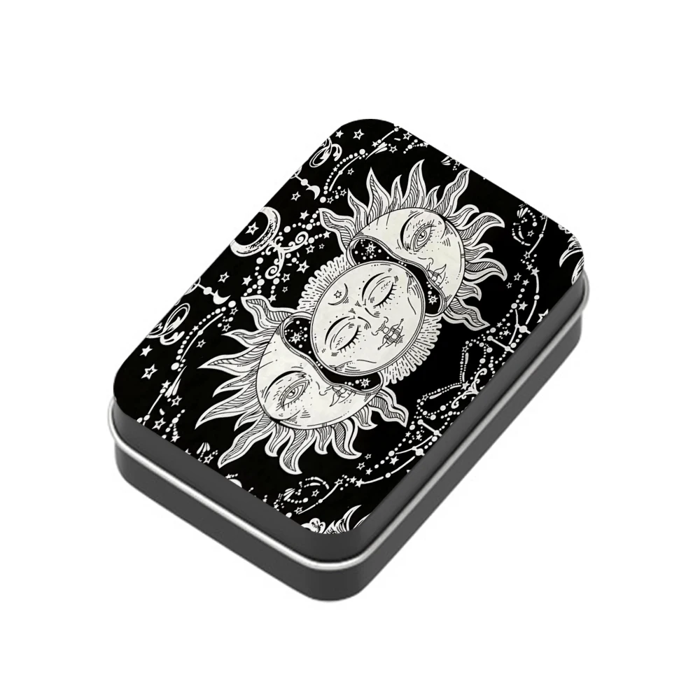 2023 Sun Pattern Metal Case Box 95x60MM Cigarette Case Cone Paper Herb Storage Outdoor Tobacco Tools Boxes Custom Logo Wholesale