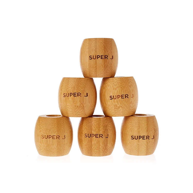 Custom private label logo 100% biodegradable bamboo toothbrush stand