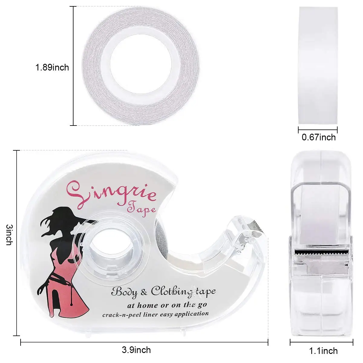 Women Adhesive Body Tape  Lingerie Fashion Double Sided Tape Strips Fashion Measuring Tapes For  ClothesStrong