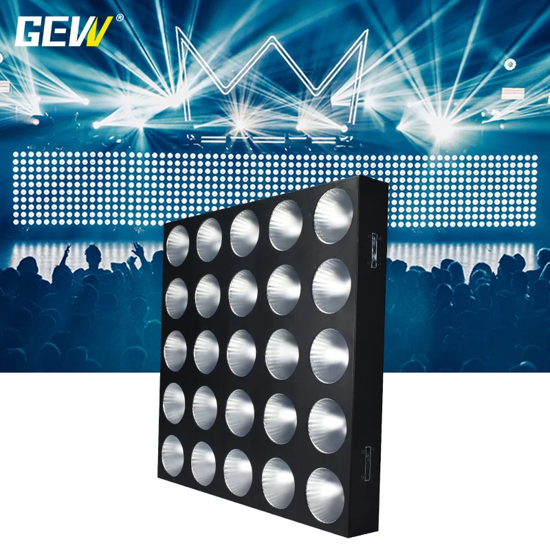 25*10W RGB 3in1 LED Matrix Blinder With Remote Control Background Stage Light For Stage Disco Clubs KTV Pub Bar Wedding