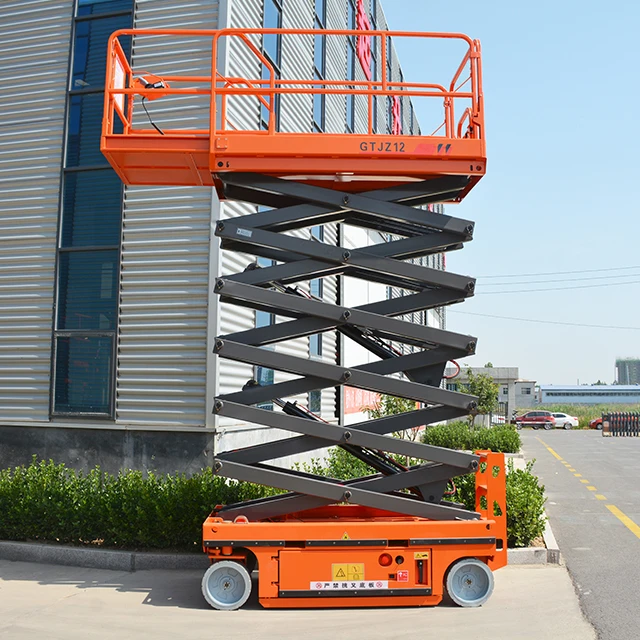 Qiyun Kinglift Mobile Hydraulic and Electric Self Propelled Scissor Lift Table for Aerial Work