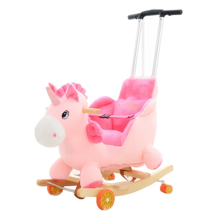 Wooden Toy Rocking Horse Manufacture OEM ODM Wholesale Factory New Design Creative Horse Riding Doll For Kids
