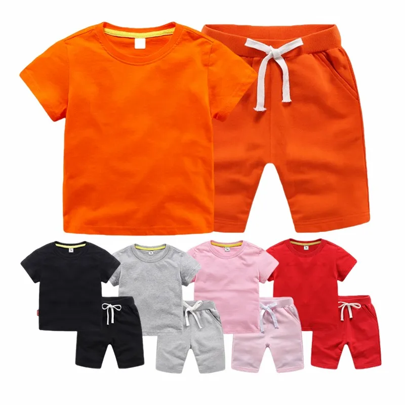 Oem Label Custom Made Boy Clothes For Kids Summer Set Kid Clothing Sets 4 To 12 Years Old Kids Tracksuits Sets