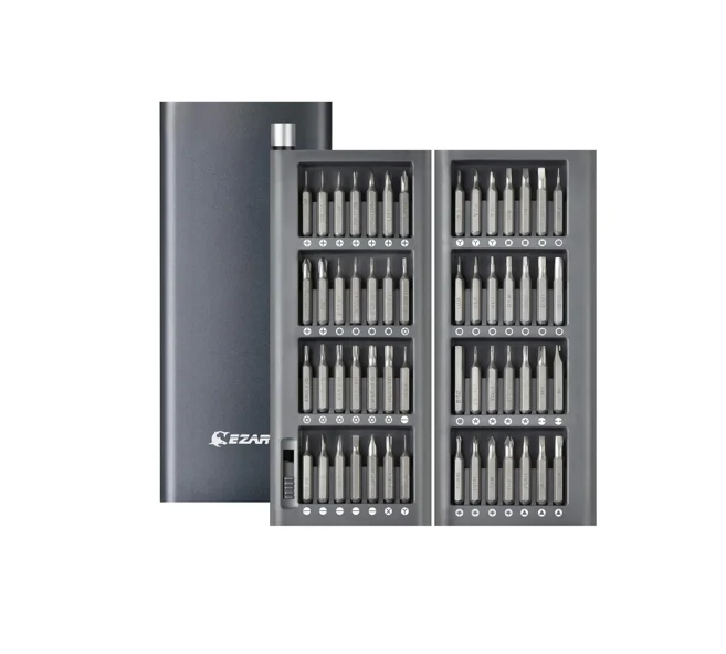 EZARC Precision Screwdriver Set 57 in 1 Magnetic Driver Bit Small Mini Pocket Screwdriver Tool with Aluminum Case