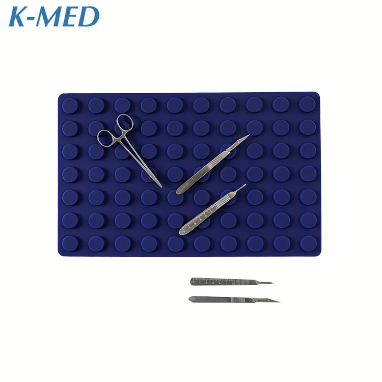Surgical Magnetic Instrument Mat Blue Reusable Magnetic Mat
