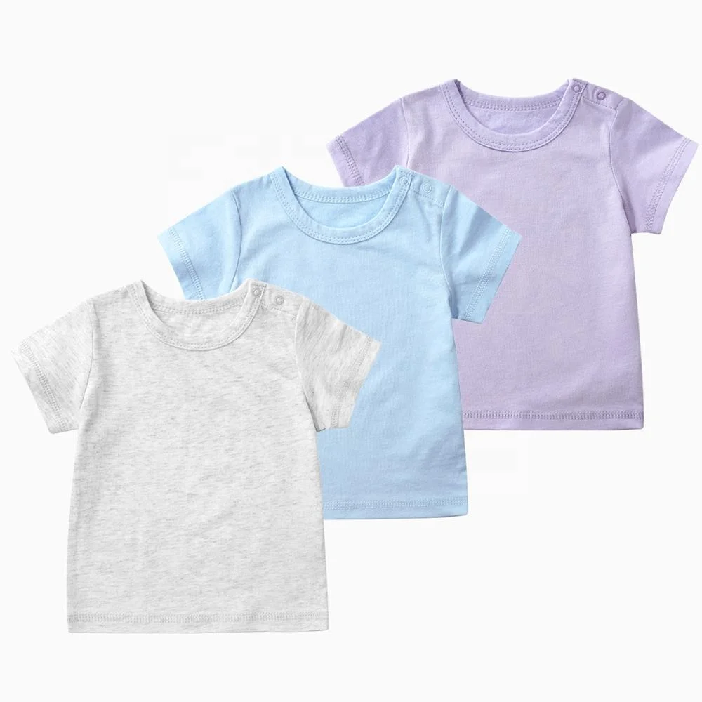 
Factory custom wholesale customized short sleeve blank bamboo cotton baby t-shirts 