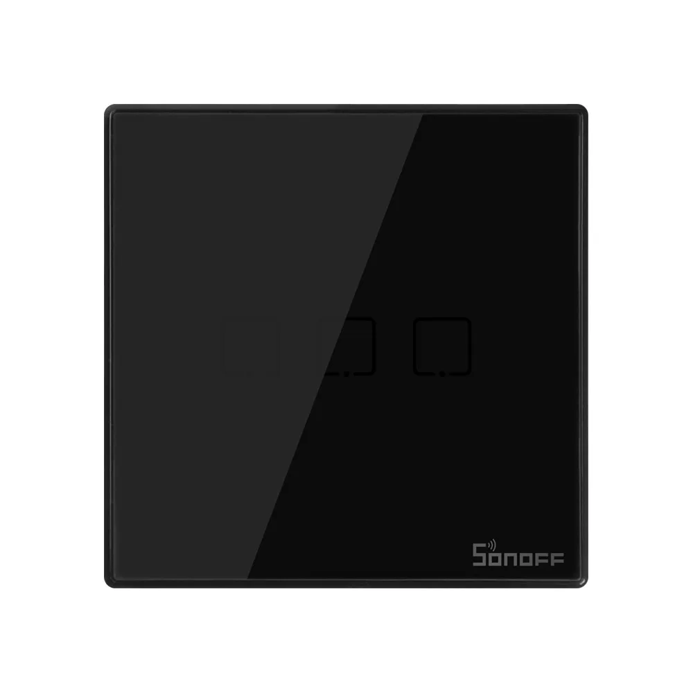  SONOFF T3UK 3C TX wi-fi настенный черный панельный переключатель 3 клавиши приложение/голос/RF дистанционное управление автоматизация умного дома совместимость с