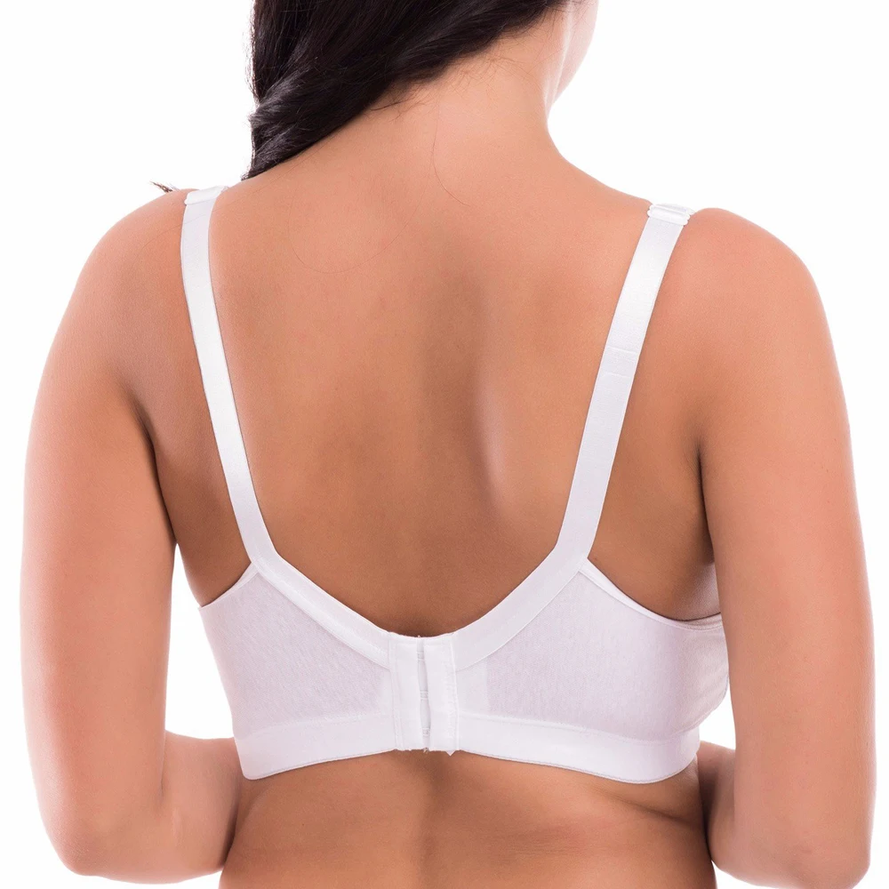 Женский Мягкий беспроводной бюстгальтер без подкладки, Быстросохнущий дышащий бюстгальтер с полной чашечкой, сексуальный кружевной хлопковый бюстгальтер
