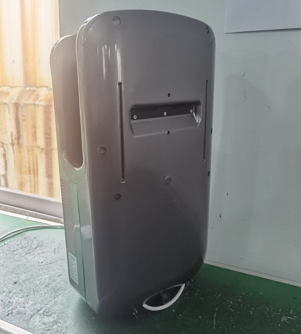 Wall mounted ABS plastic air jet commercial electric dual hand dryer with hepa air filtration