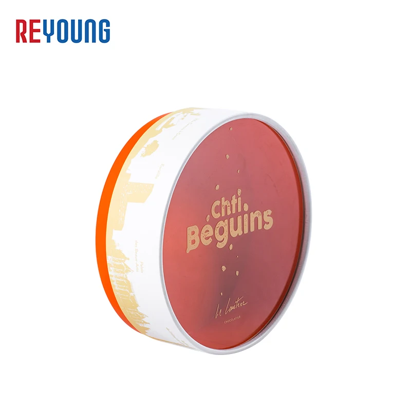 Decorative Round Flower Boxes Custom Shape logo Graduation Anniversary Cardboard Dessert Chocolate Gift Boxes With Clear Lid