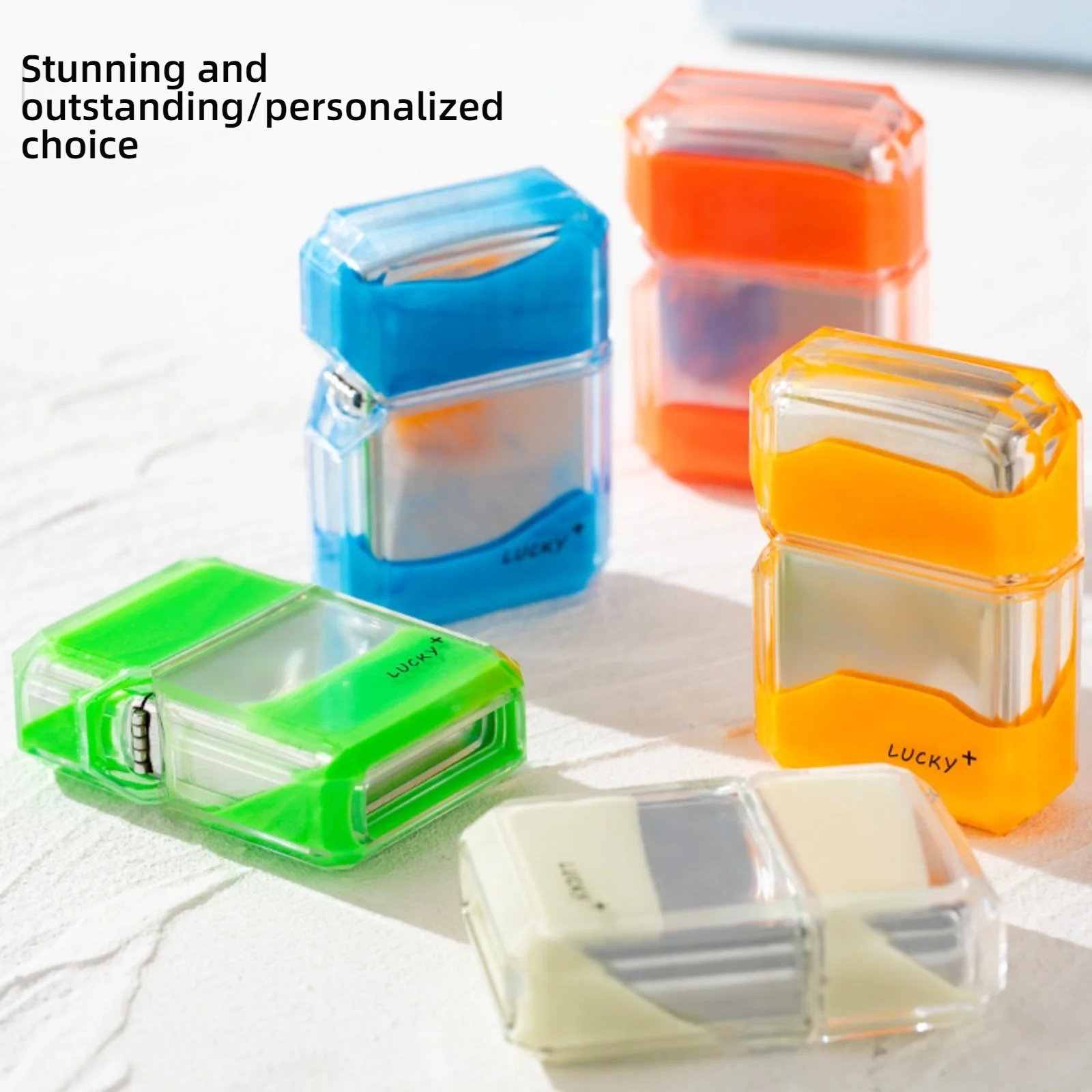 luminous colorful quicksand kerosene windproof cool lighter ins style stars circulation lucky lighter gifts