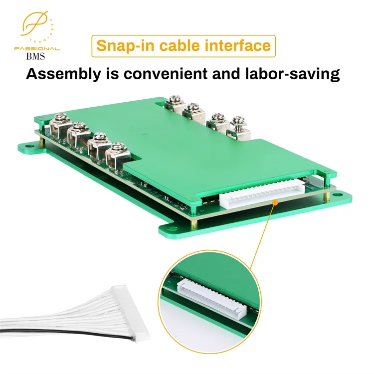 16S 48V 100 A LiFePO4 Lithium battery  BMS board 3.2V LFP PCB protection for electric vehicle ebike scooter