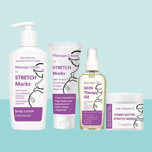 Private Label Anti Stretch Marks Cream Skin Whitening Body Lotion Best Cream Of Pregnancy Stretch Mark Cream Set
