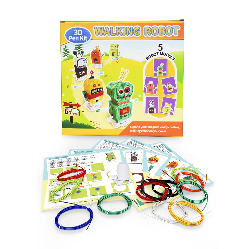 2024 Jer New Arrival 3d Pens Starter Kits for STEM Education Toy---Walking Robots.
