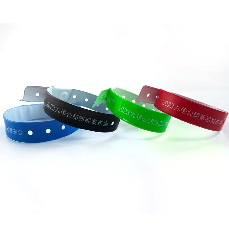 soft Comfortable Vinyl ID Bracelet Wrist band PVC Wristbands For Events