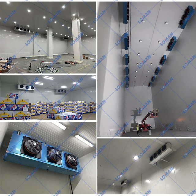 LOMAN Factory Wholesale Refrigeration Warehouse Cold Room Evaporator Industry Indoor Unit Evaporative Air Cooler