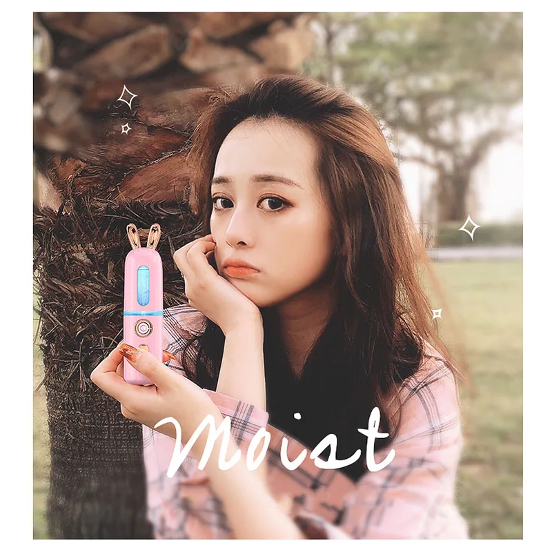 Индивидуальная этикетка, мини перезаряжаемый Удобный USB нано мистер для наращивания ресниц, сертифицированный паровой аппарат для лица