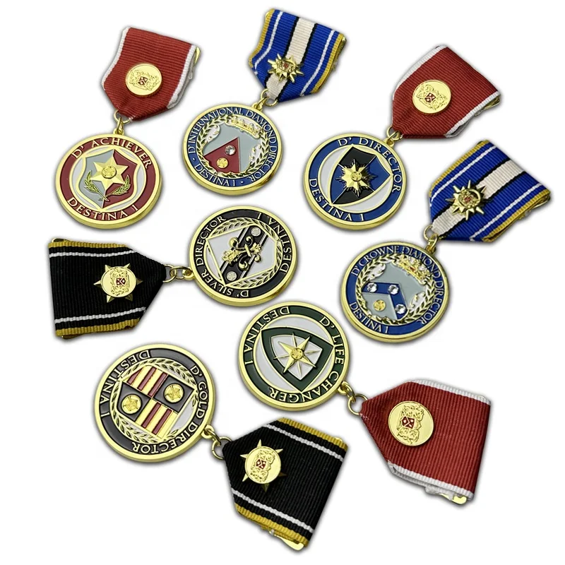 Factory Customized Marathon Medal Paint Trophy Commemorative Medal School Enterprise Medal