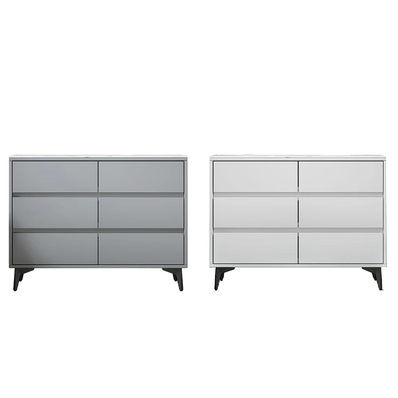 Modern design Simple style drawers living room Wooden locker Bedroom furniture White 6 bucket cabinet