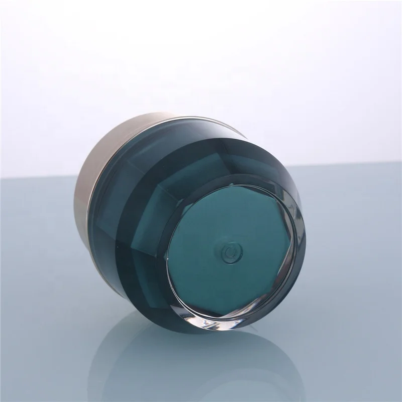 Emerald Green 4 oz Cosmetic Bottle Luxury Cosmetic Plastic Cream Jar