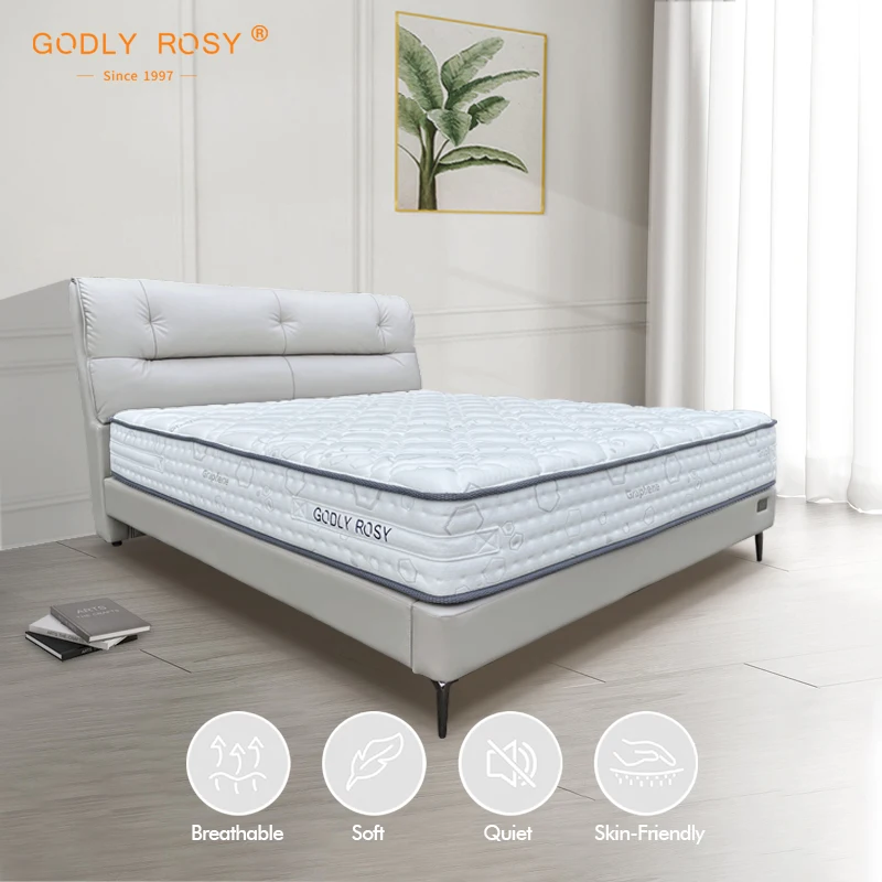 Godly Rosy новый весенний матрас XL Size поставщик трикотажный Гибридный для гостиницы