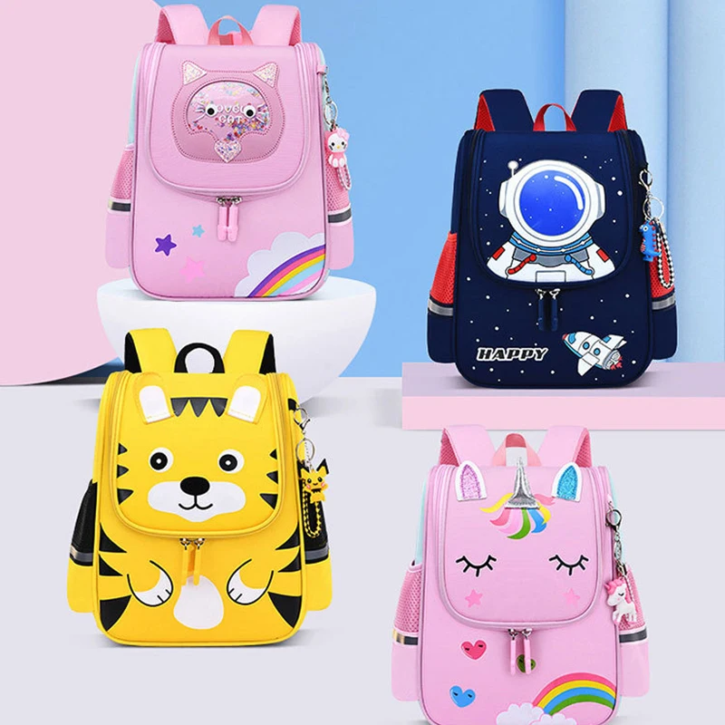 Free Samples Custom Logo Unisex Toddler Children Schoolbag Cartoon Unicorn Bag Bookbag School Backpack For Kids