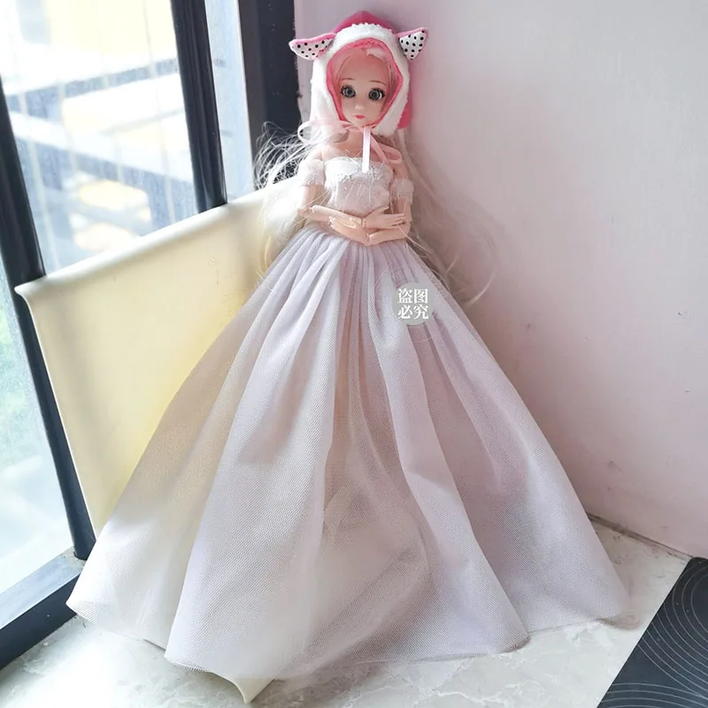 Babi height 30 cm doll toy accessories anime COS hat bjd autumn soft rabbit hat OB doll available