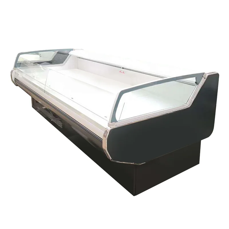 fish freezer display three temperature freezer double flavour  icec ream continues freezer