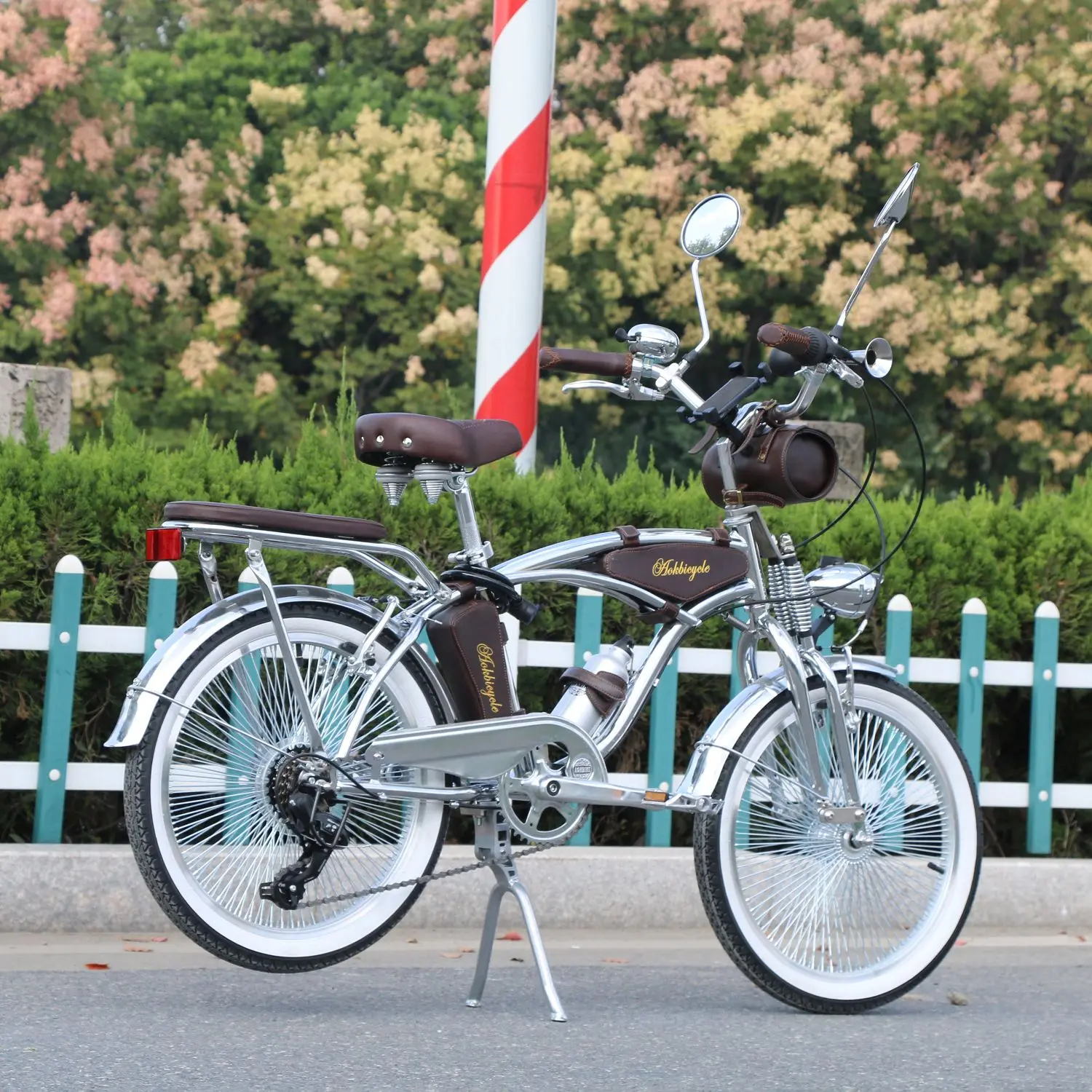 20 Inch Indian Spring Fork Chrome Beach Cruiser Bike  Shimano 7 Speed Classic Bicycle in Store