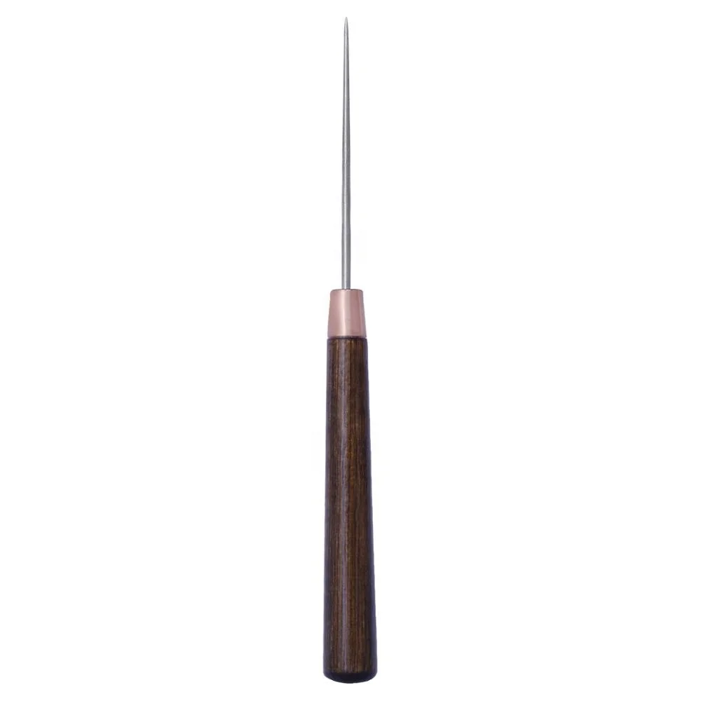 
High quality leather crafting tool slender mahogany sewing awl for making hole 