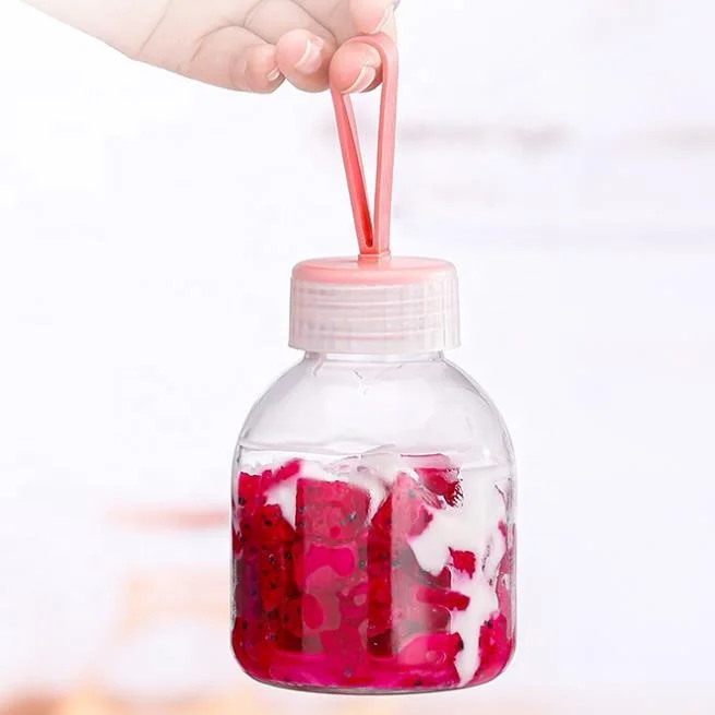 Clear 250ml 350ml 500ml juice glass bottle milk juicer drinking bottles for beverage