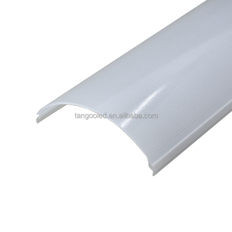 giant round opal matte diffuser cover for led lamps custom made plastic line lampshade for office ceiling light office