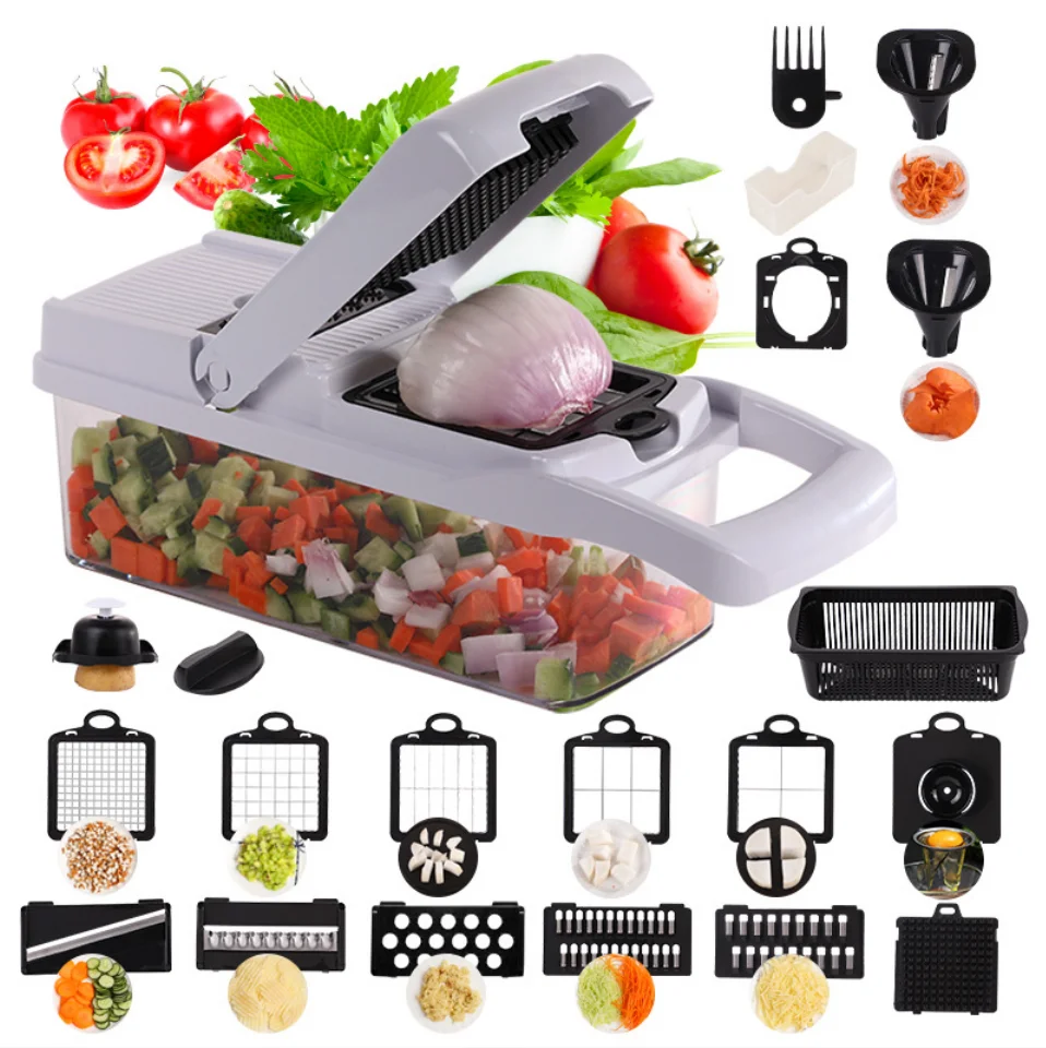 LBB Dropshipping 22  in 1 Vegetable Chopper Mandoline Slicer Multifunctional Vegetable Cutter
