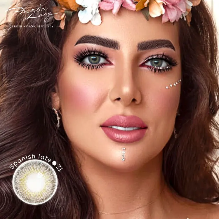 Modern design dark Sepia color contact lens monthly colored lenses